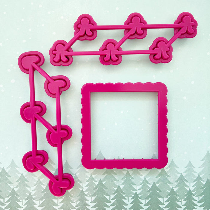 Tiny Christmas Tic Tac Toe Multi-Cutter and Dough Poppers