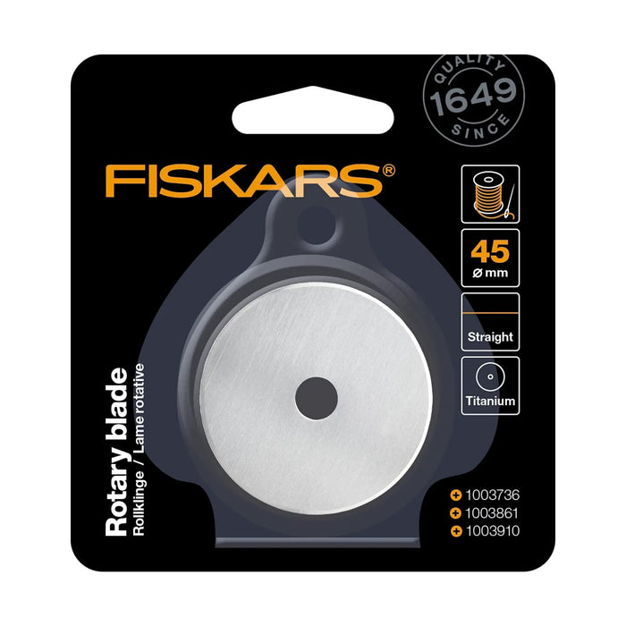 Titanium replacement rotary blade - straight cut - diameter 45 mm - Fiskars