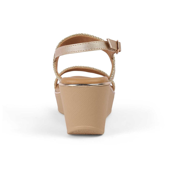 Adola Gold Women's Vegan-Friendly Wedges Tresmode