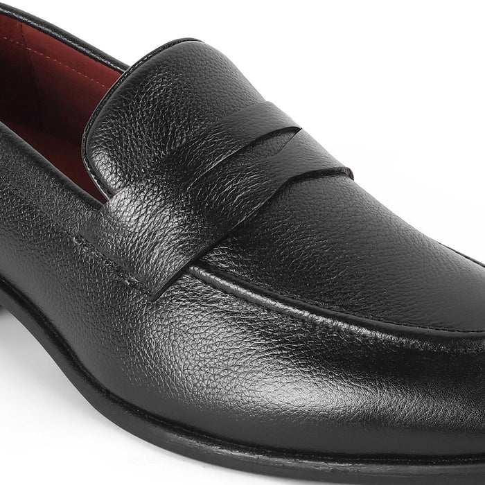 Aris Black Men's Formal Penny Loafers Tresmode