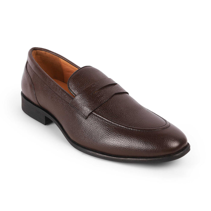 Aris Brown Men's Genuine Leather Penny Loafers Tresmode