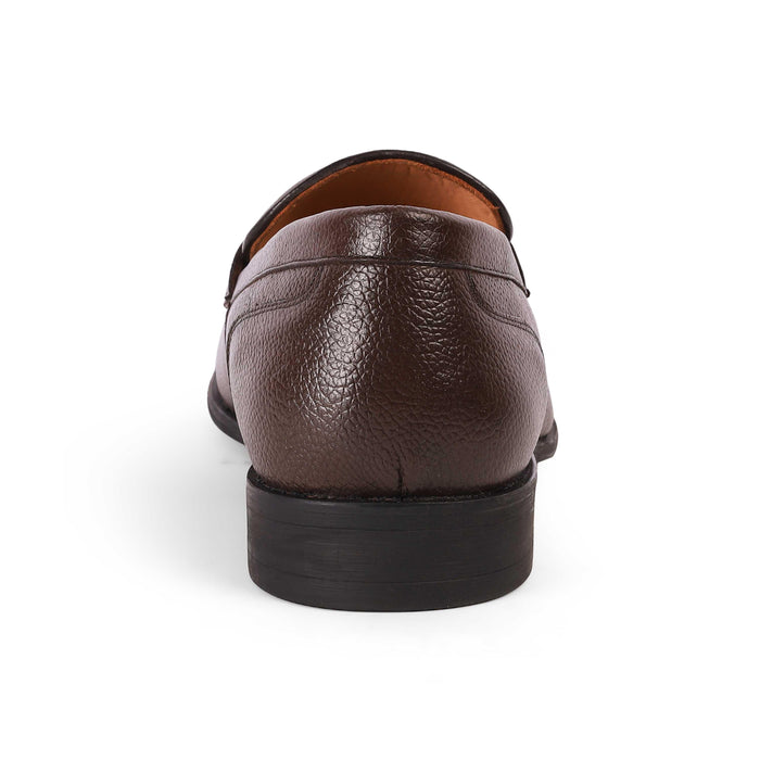 Aris Brown Men's Almond Shape Penny Loafers Tresmode