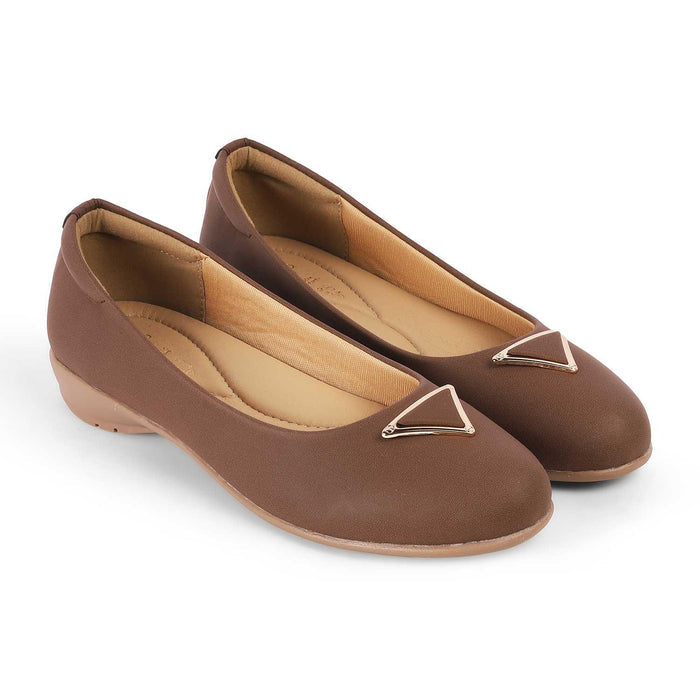 Cheviz Brown Women's Classic Ballerinas Tresmode
