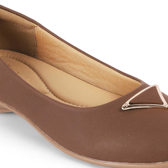 Cheviz Brown Women's Casual Ballerinas Tresmode