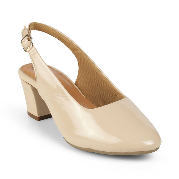 Tresmode Coat Beige Women's Dress Slingback Pumps