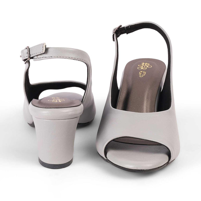 Eden Grey Women's Super Stylish Heel Sandals Tresmode