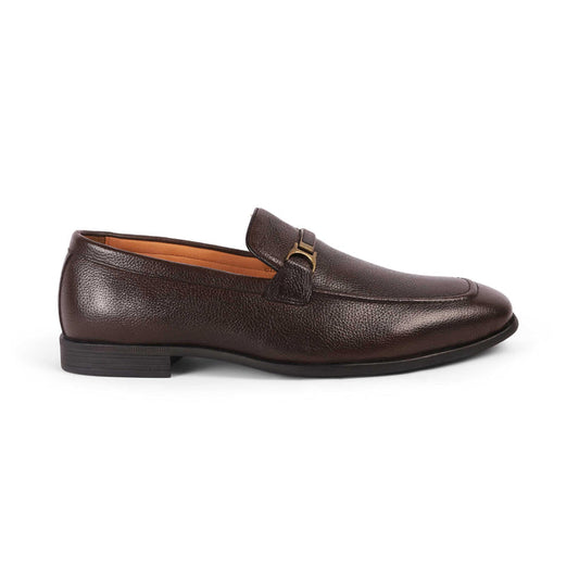 Even Brown Men's Leather Loafers Tresmode