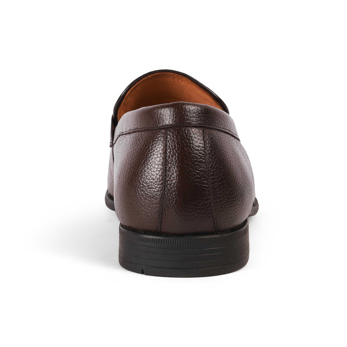 Even Brown Men's TPR Sole Loafers Tresmode