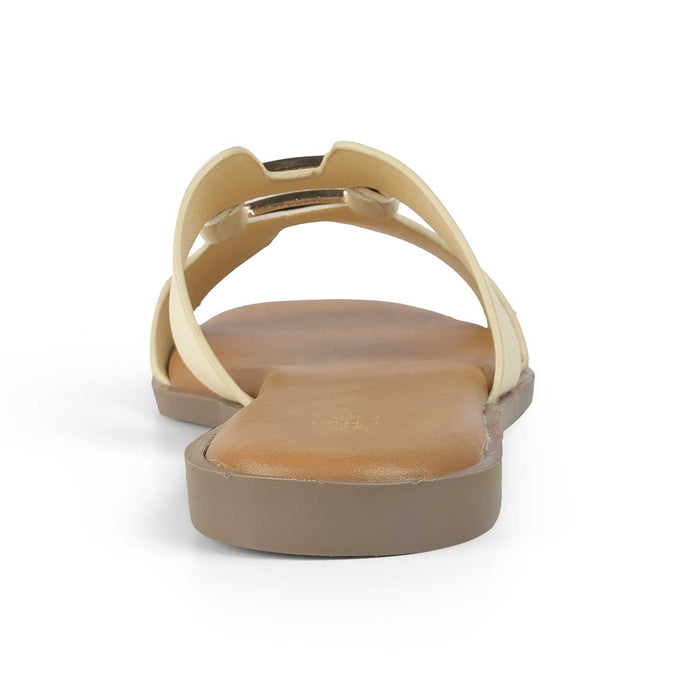 Tresmode Florun Cream Women's Dress Flats