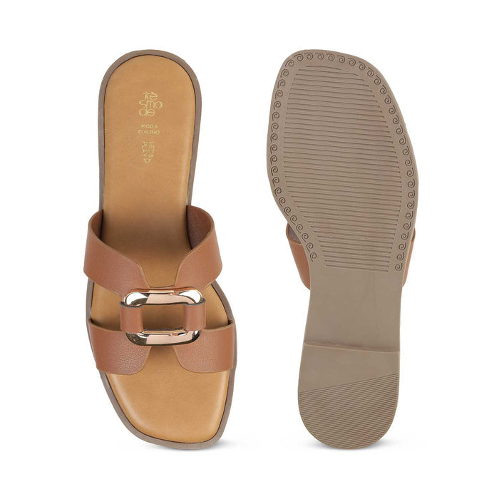 Tresmode Florun Tan Women's Dress Flats