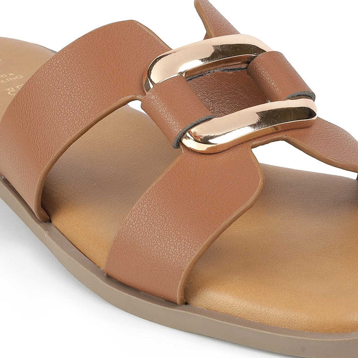 Tresmode Florun Tan Women's Dress Flats