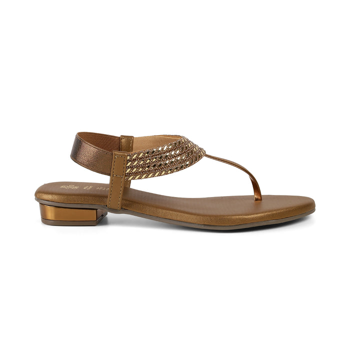Tresmode Jewel Bronze Women's Dress Sandals