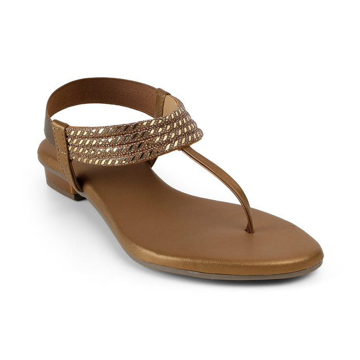 Tresmode Jewel Bronze Women's Dress Sandals