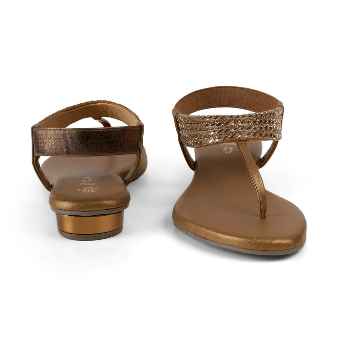Tresmode Jewel Bronze Women's Dress Sandals
