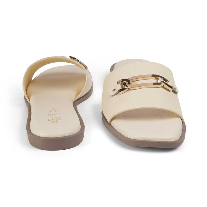 Tresmode Minna Cream Women's Dress Flats