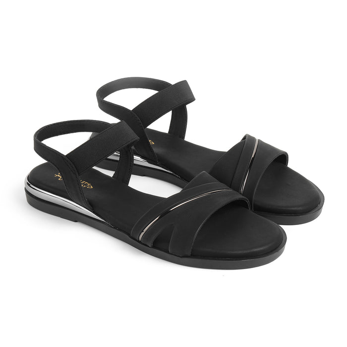 Tresmode Snadel Black Women's Dress Flats