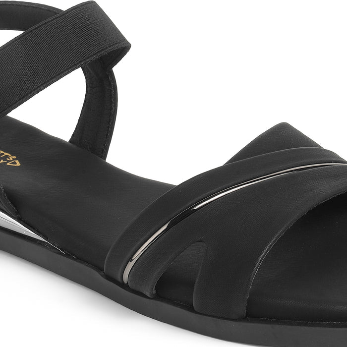 Tresmode Snadel Black Women's Dress Flats