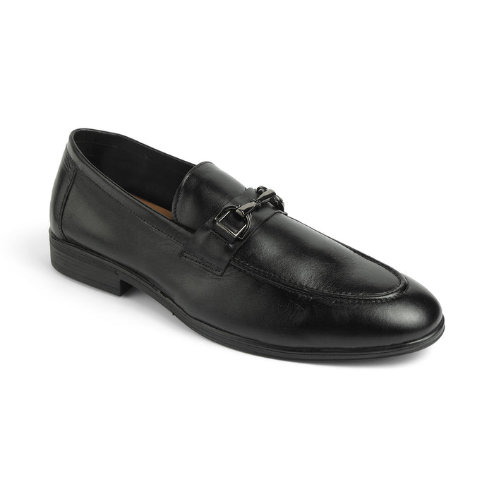 Tresmode Soco Black Men's Leather Loafers