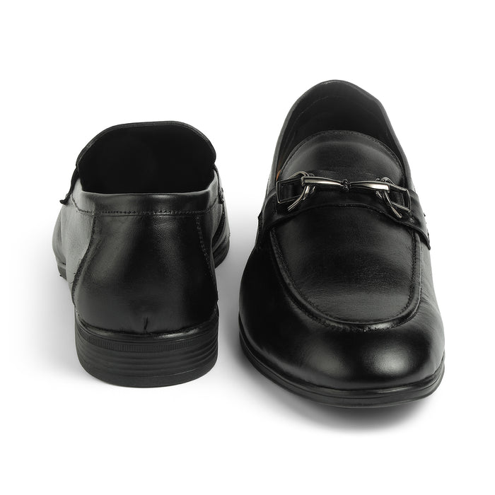 Tresmode Soco Black Men's Leather Loafers