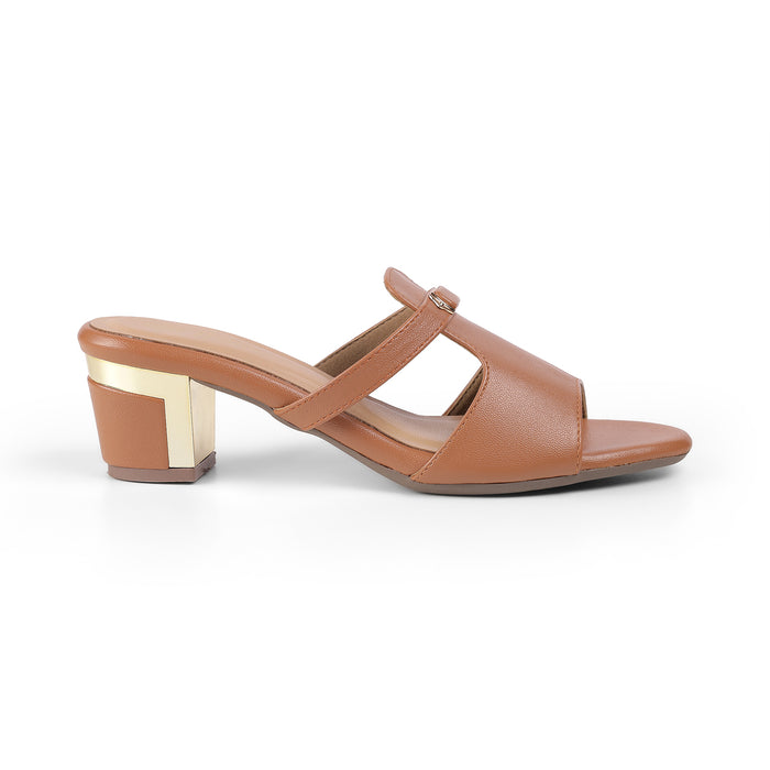 Tresmode The Fiso Block Heel in Tan