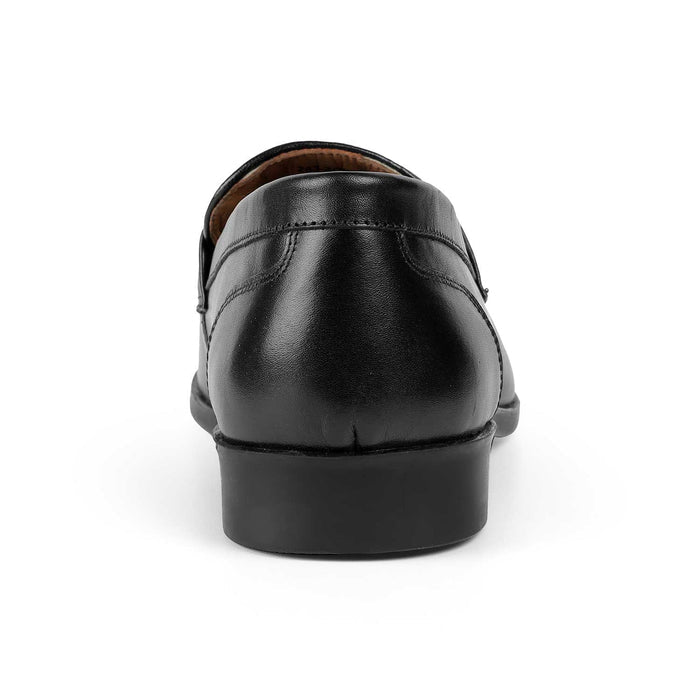 Tresmode Zoro Black Men's Leather Loafers