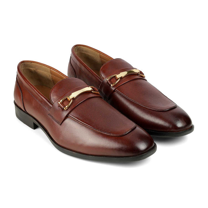 Tresmode Zoro Tan Men's Leather Loafers