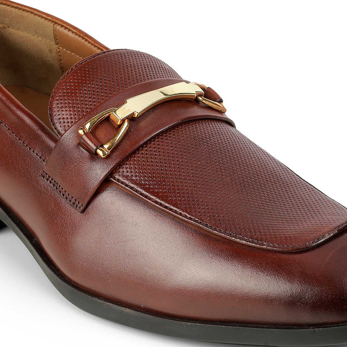 Tresmode Zoro Tan Men's Leather Loafers