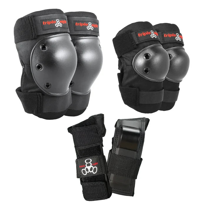 Triple8 Saver Series Pads 3 Pack - Black