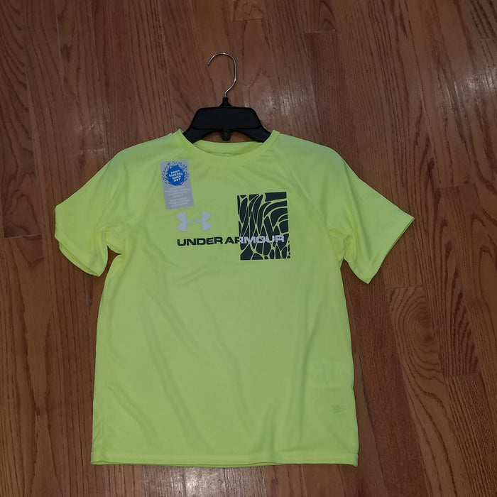 UA Neon Yellow & Gray Tee