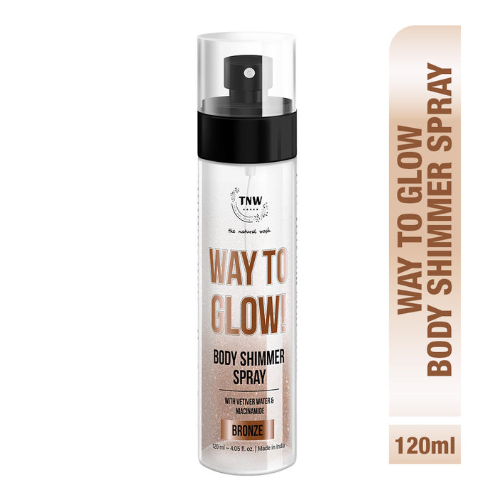 Way to Glow Body Shimmer Spray for Nourishes skin & Enhance skin texture . (Stock Clearance)