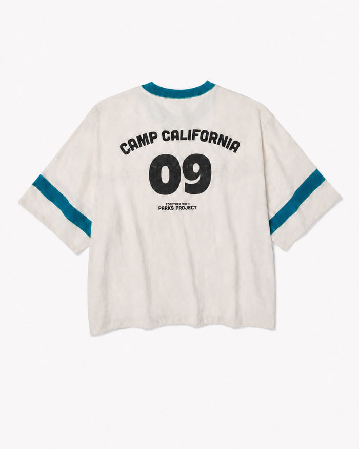 Shop Women's Camp California Varsity Tee Inspired by National Parks | raw-natural