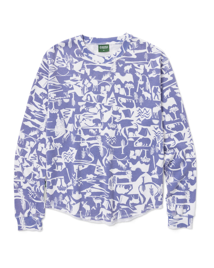 Shop Women's Park Shadows Waffle Long Sleeve Tee Inspired by National Parks