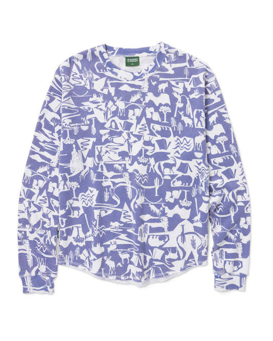Shop Women's Park Shadows Waffle Long Sleeve Tee Inspired by National Parks