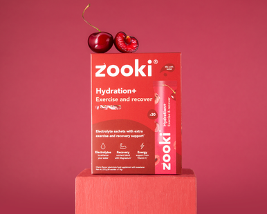 Zooki Hydration+ Exercise & Recover Cherry Flavour 7.9g 30 Sachets