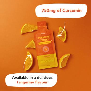 Zooki Liposomal Turmeric Curcumin 750mg  Tangerine Flavour 15ml 30 Sachets